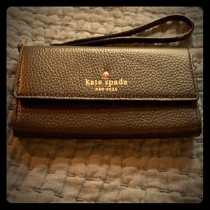 Like New Kate Spade Black Phone Wristlet / Wallet